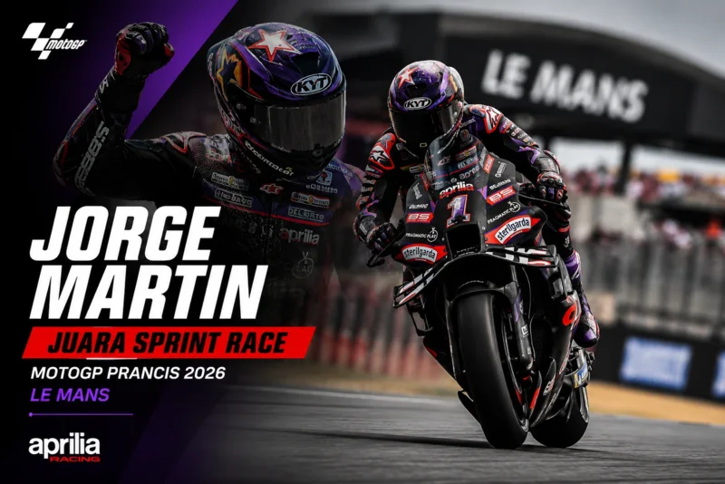 Jorge Martin Juara Sprint Race MotoGP Prancis 2026 di Le Mans.webp